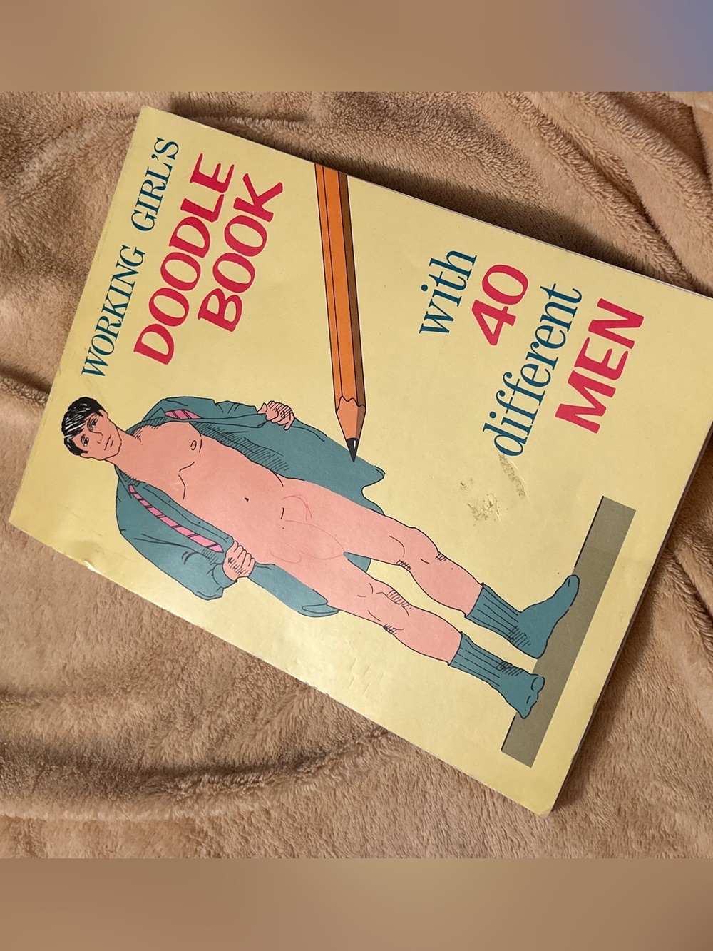 Rare Vintage Girls Doodle Draw Softcover Book Bachelorette Adult Erotic Funny